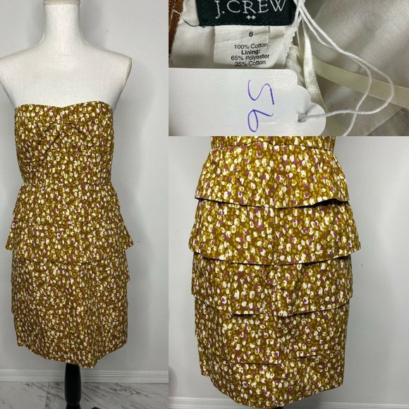 J.CREW Dresses & Skirts - J. Crew Factory size 6 Multi-color Halter Straples